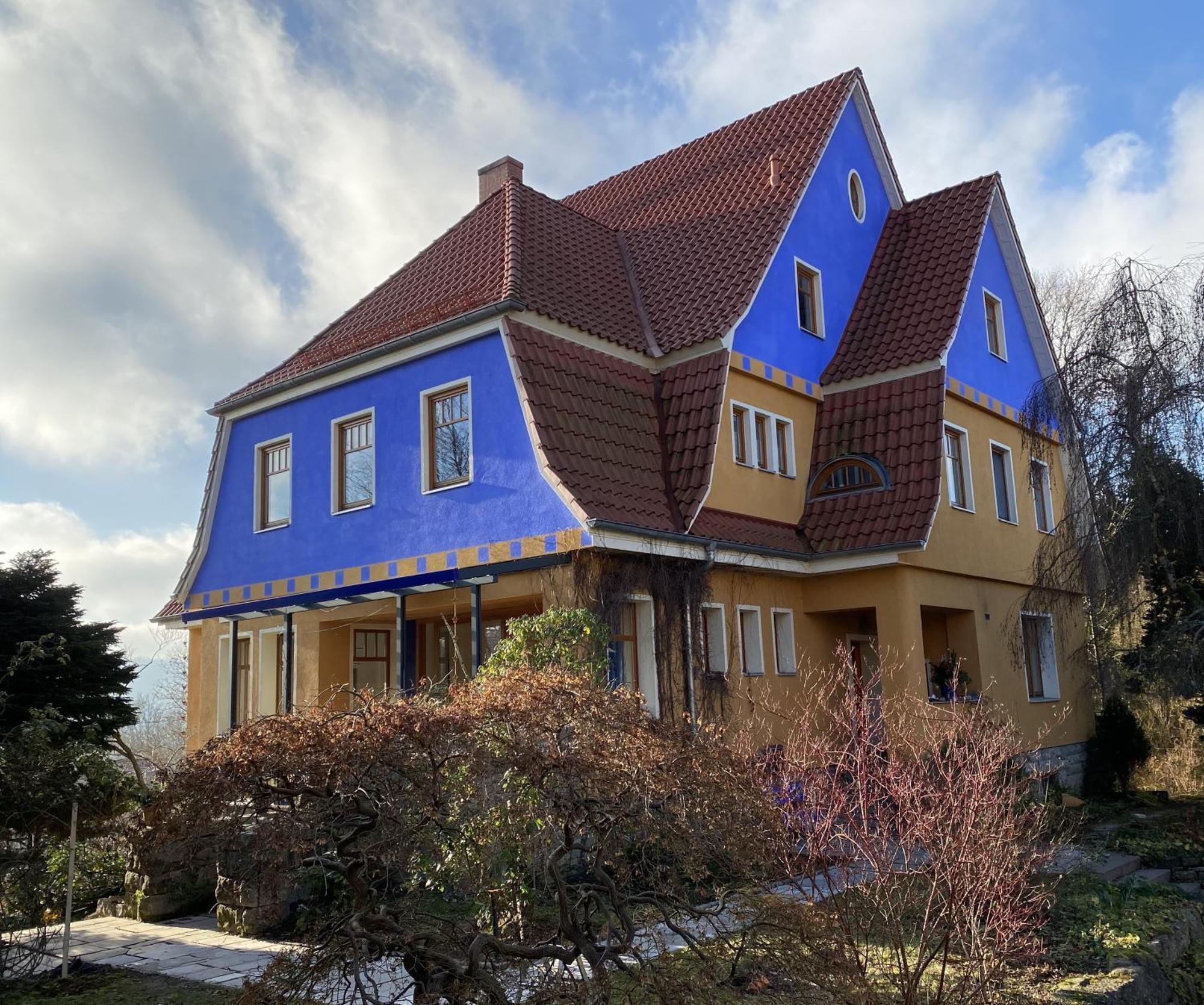 Ferienwohnung Blaues Haus Шмалькальден Экстерьер фото